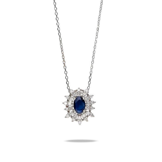 Gargantilla diamante oro 18 quilates IMPERIAL SAPPHIRE