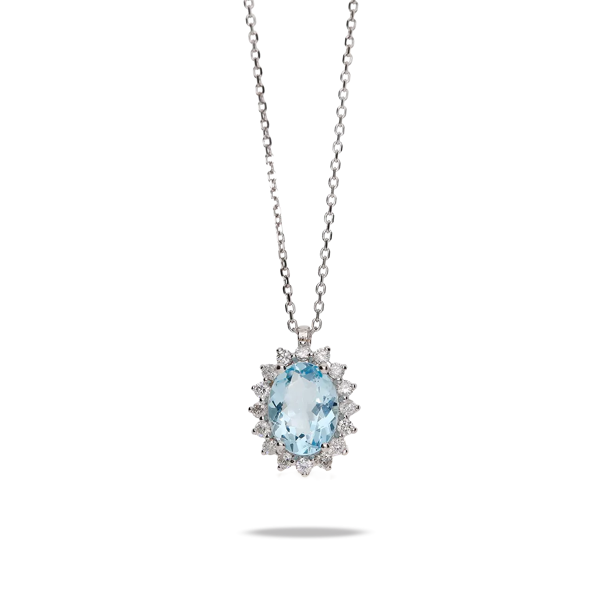 Gargantilla diamante oro 18 quilates IMPERIAL AQUAMARINE