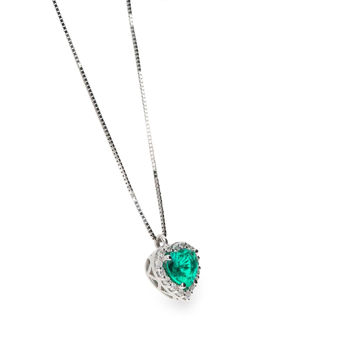 Gargantilla diamante oro 18 quilates LOVE EMERALD