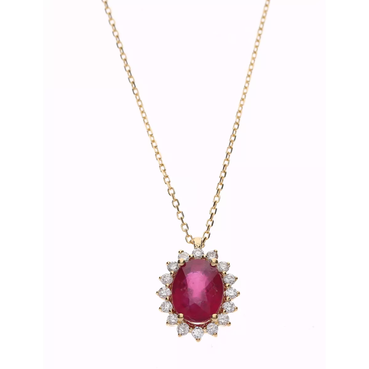 Collar diamante oro 18 quilates ROYAL RUBY