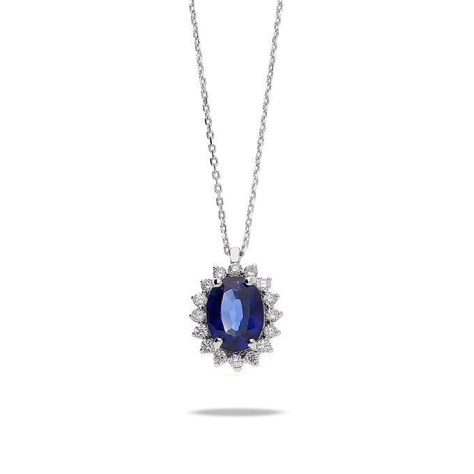 Gargantilla diamante oro 18 quilates IMPERIAL SAPPHIRE