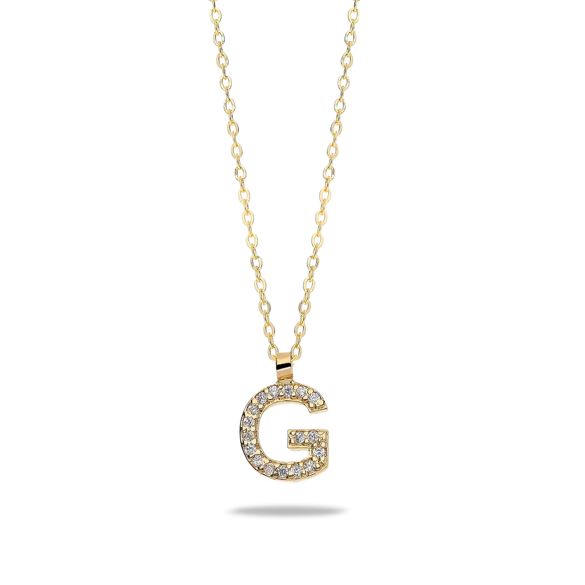 18k gold necklace ABECEDARY