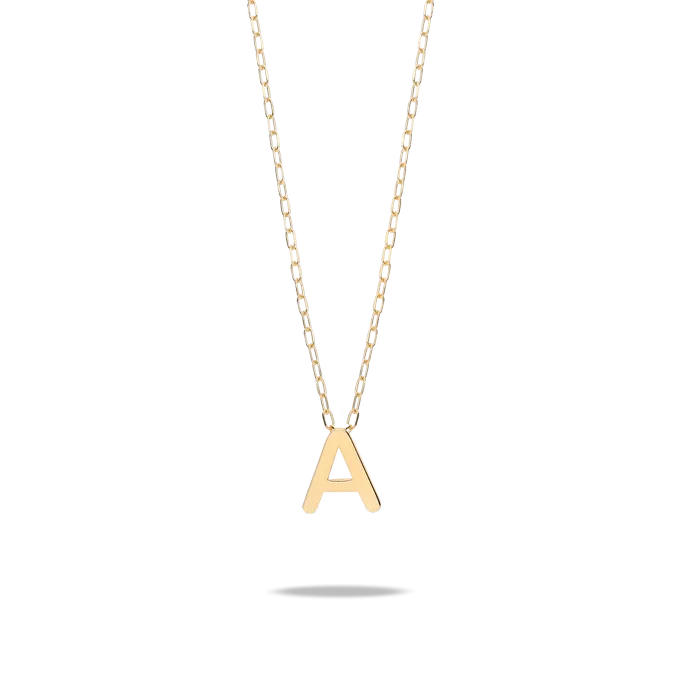 18k gold necklace MY LETTER