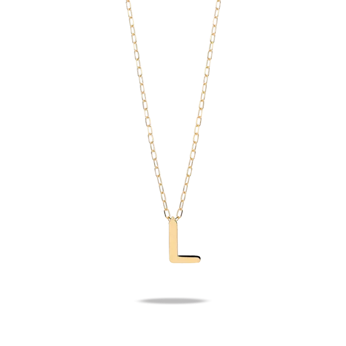 18k gold necklace MY LETTER