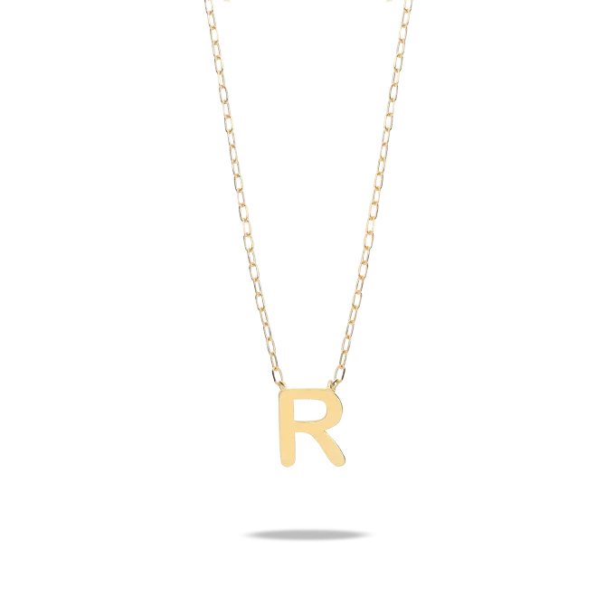 18k gold necklace MY LETTER