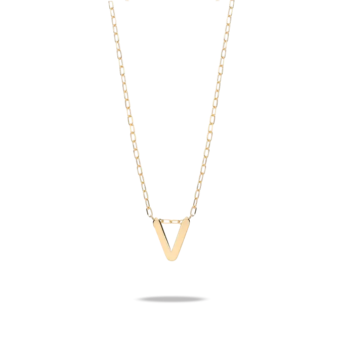 18k gold necklace MY LETTER