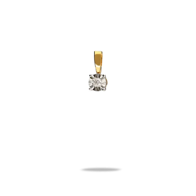 18k gold diamond charm