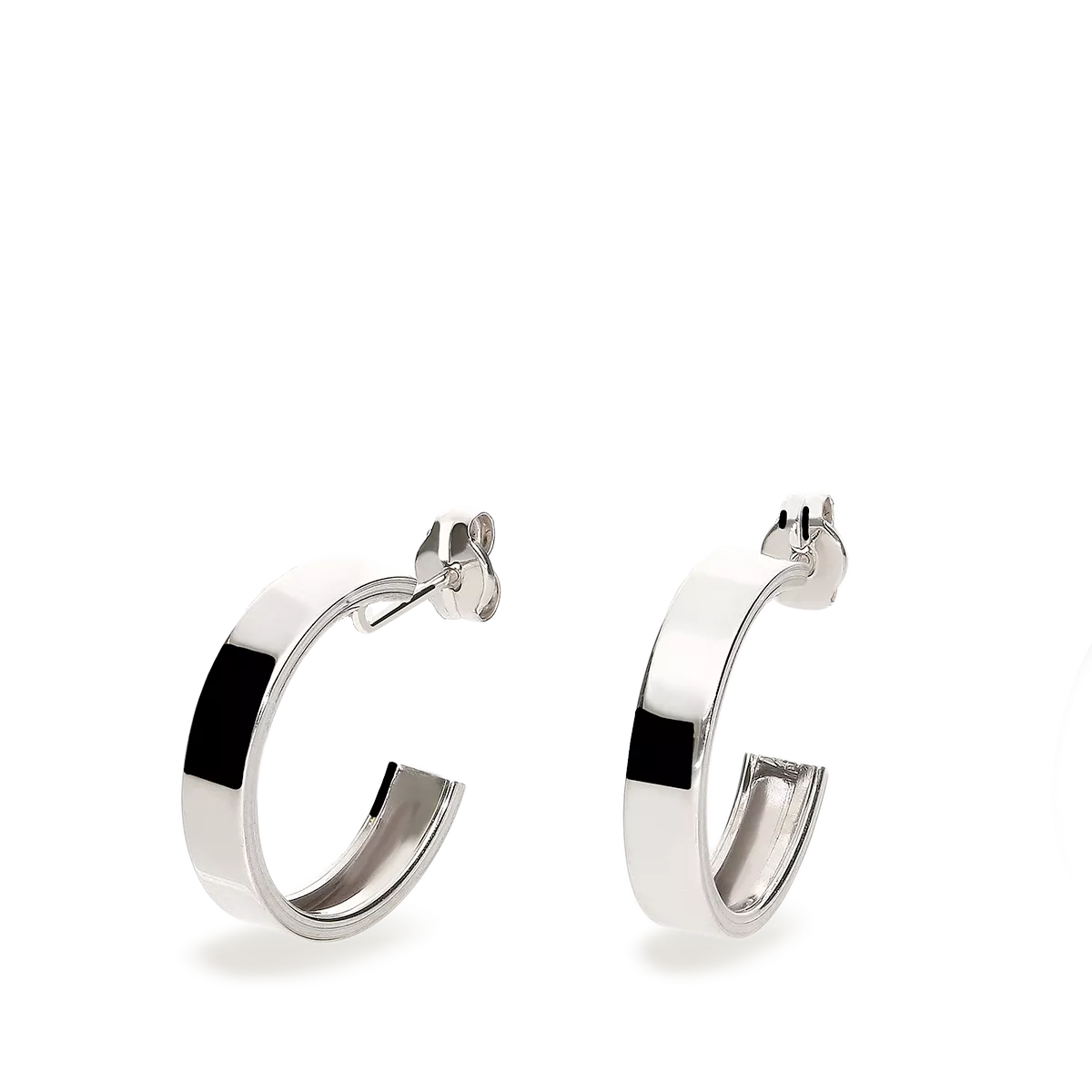 18k white gold earrings