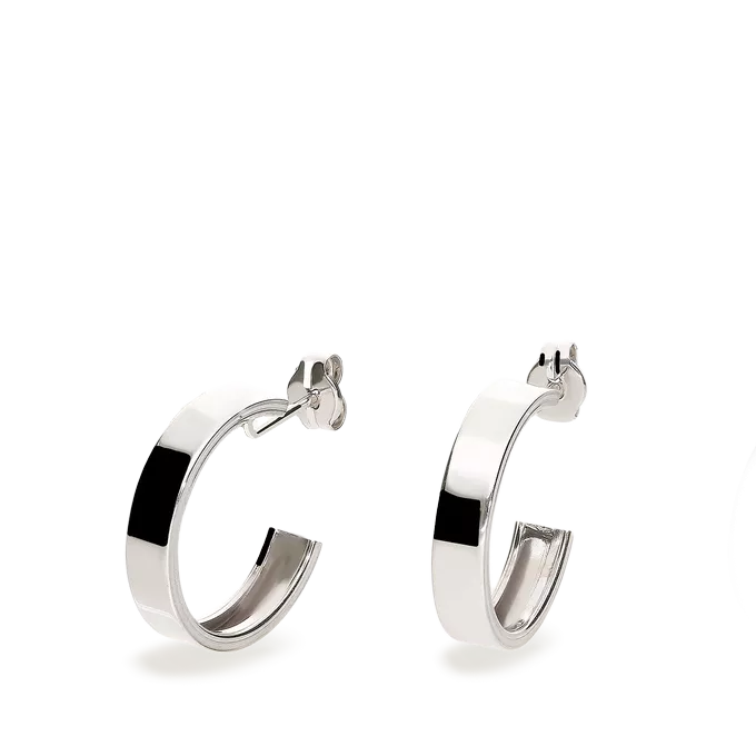 18k white gold earrings