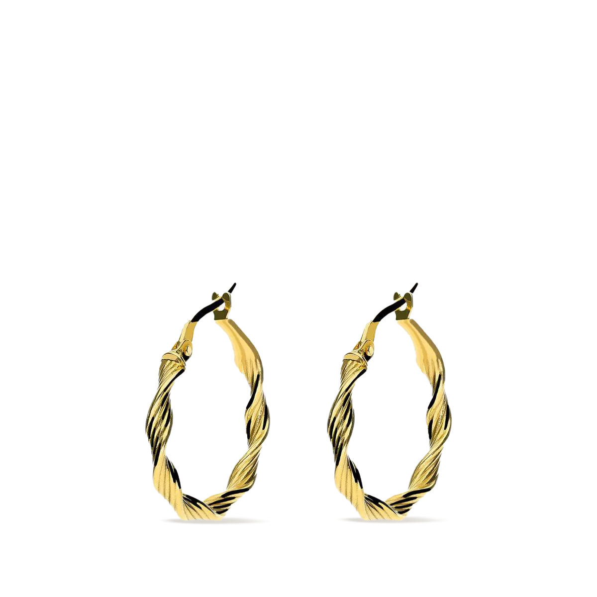 18k gold hoop earrings