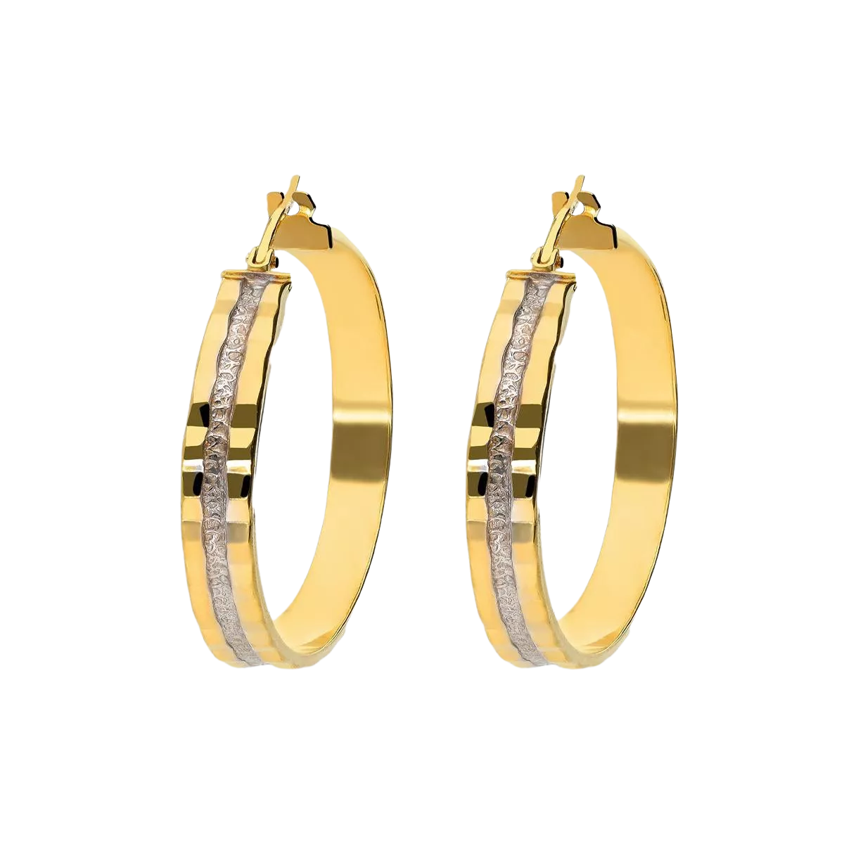 18k gold hoop earrings MONTE CARLO