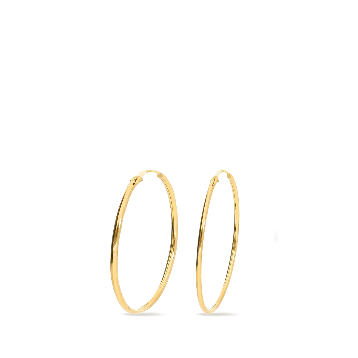 18k gold hoop earrings