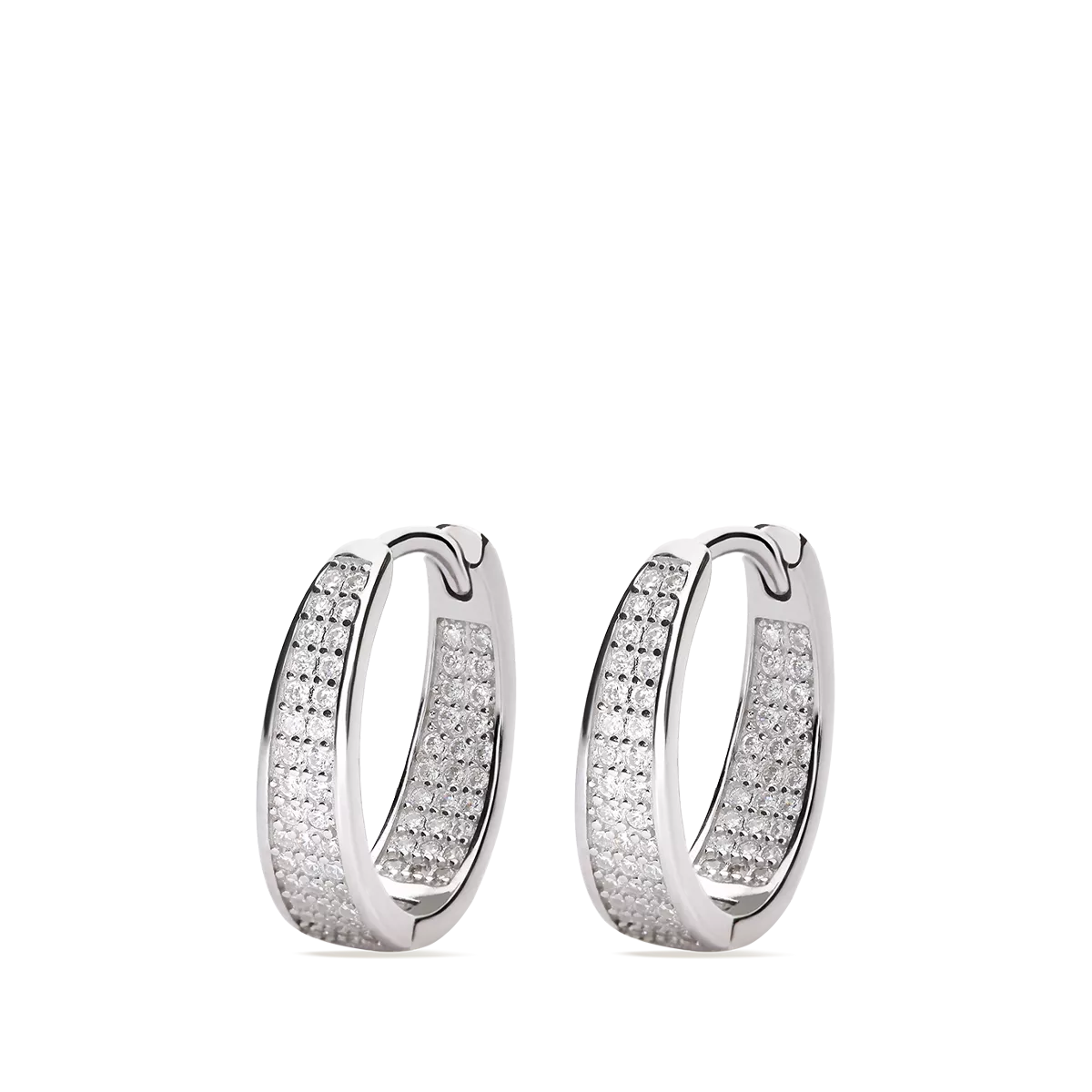 Sterling silver hoop earrings