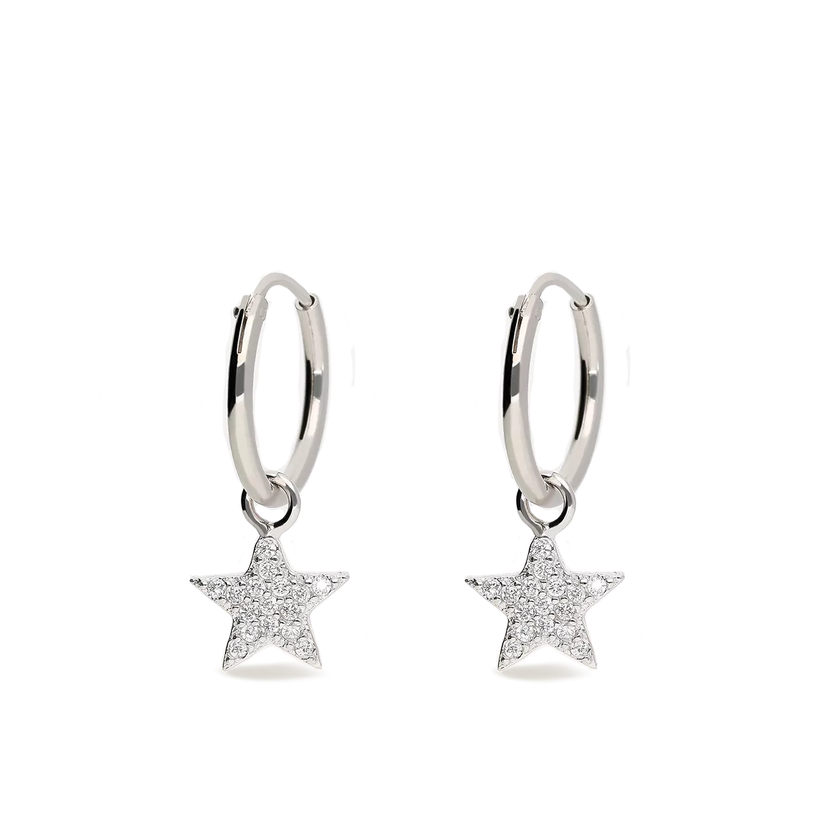 Sterling silver hoop earrings