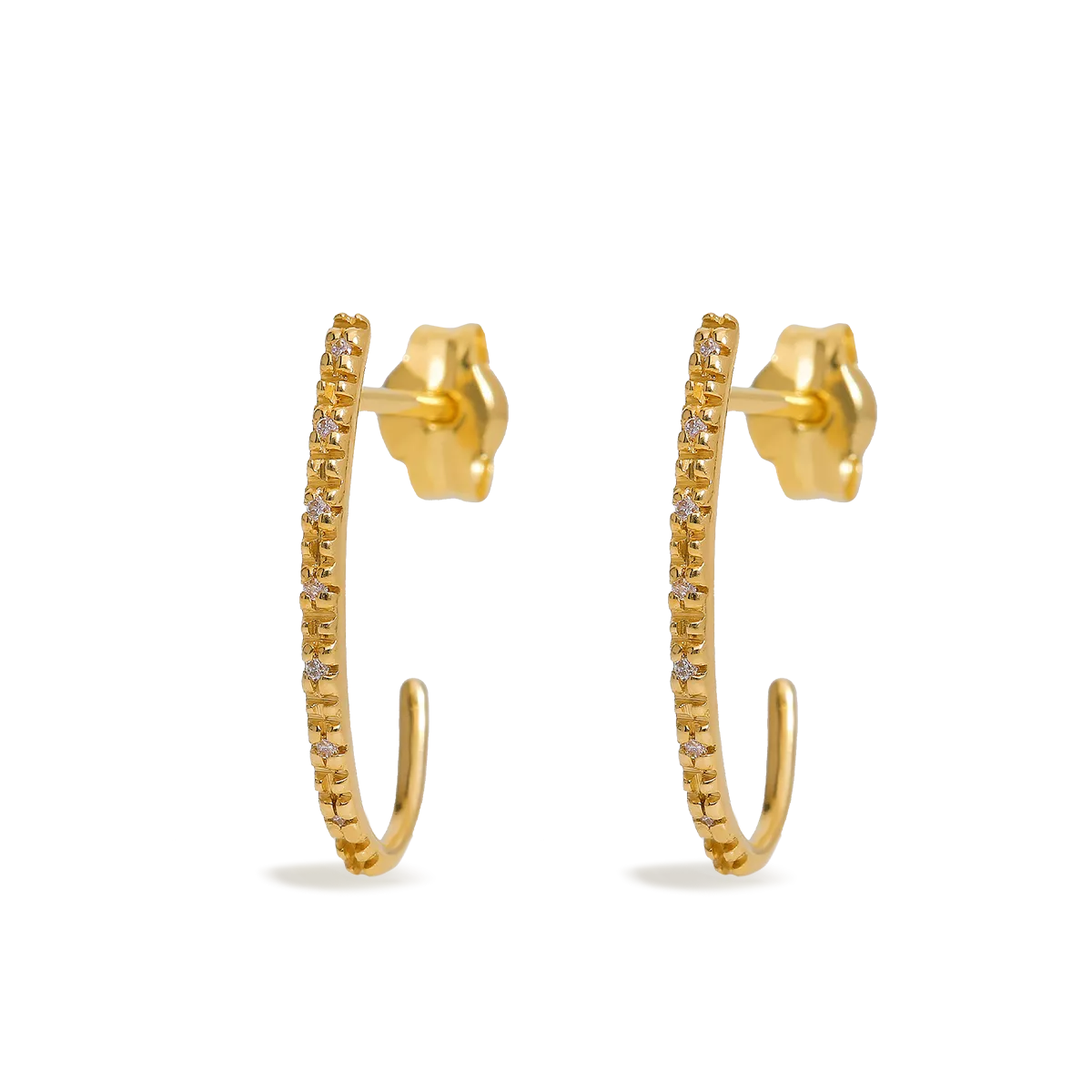 18k gold diamond earrings