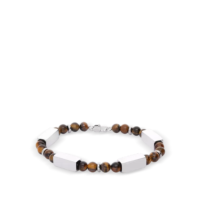 Pulsera hombre acero bolitas