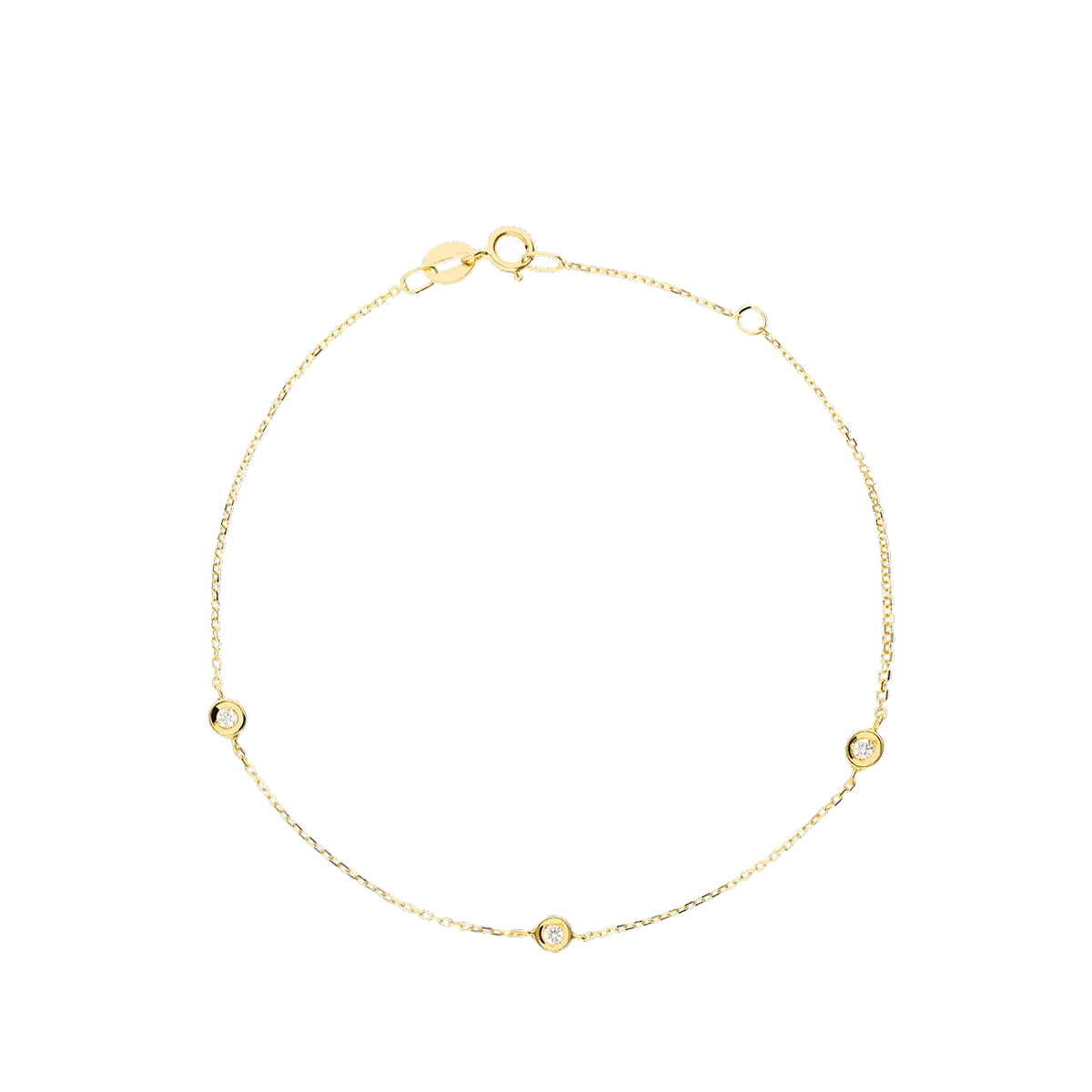 Pulsera diamante oro 18 quilates