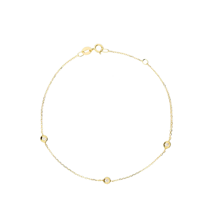 Pulsera diamante oro 18 quilates