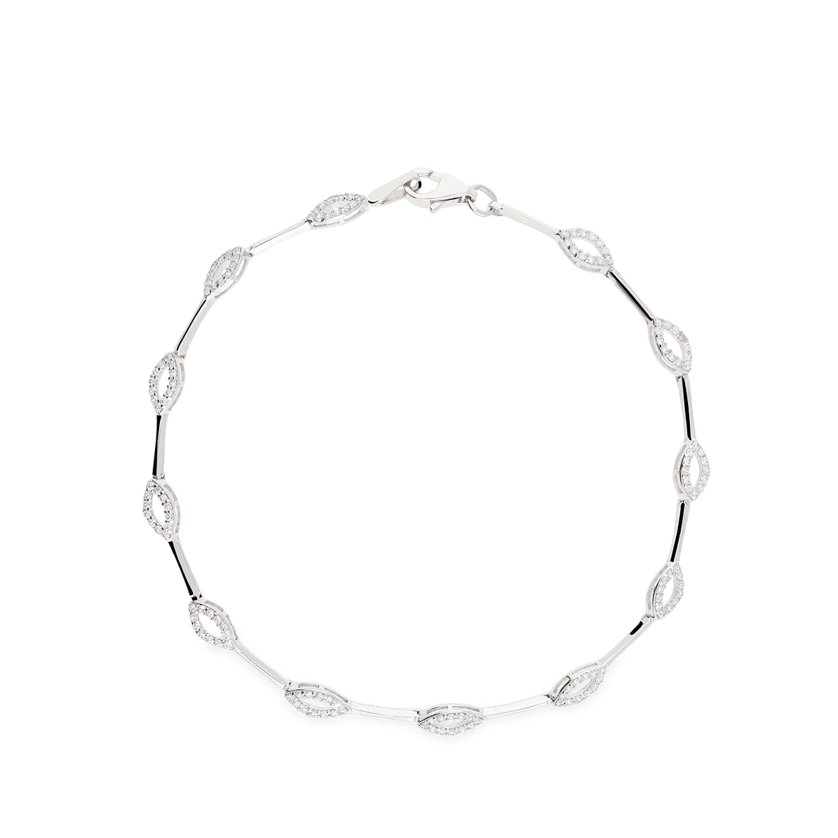 Pulsera oro blanco 18 quilates