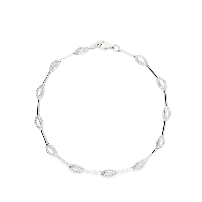 Pulsera oro blanco 18 quilates