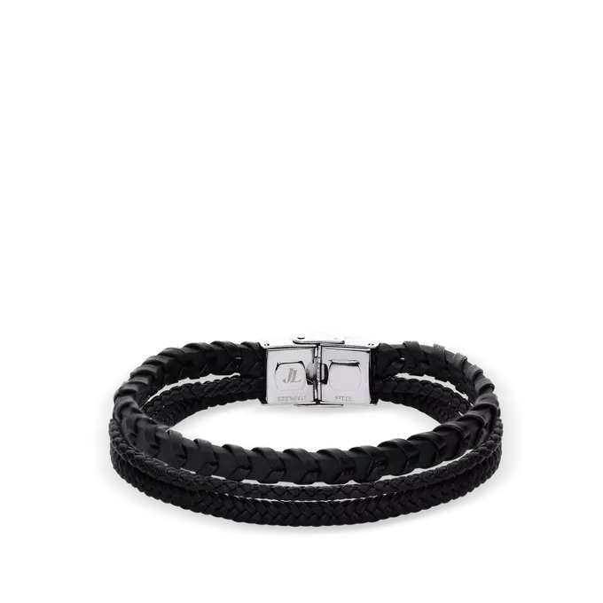 Pulsera hombre cuero trenzado