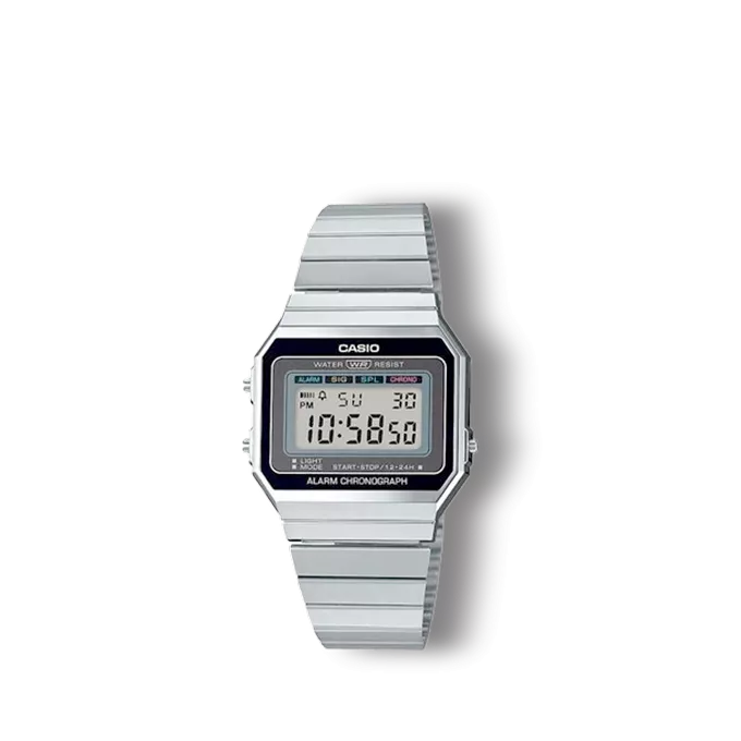 Reloj Casio Collection retro plateado