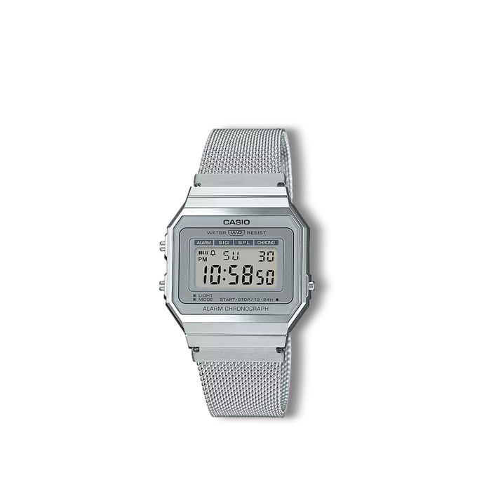 Reloj Casio Collection retro plateado