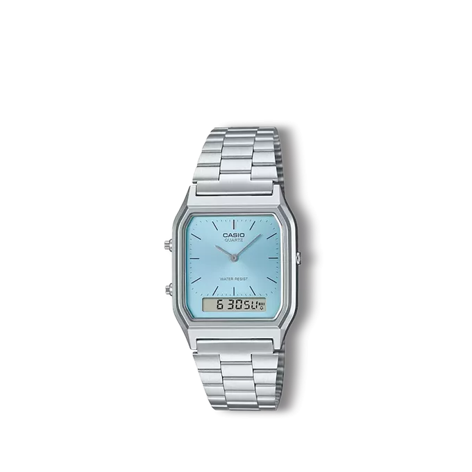 Reloj Casio Collection retro plateado