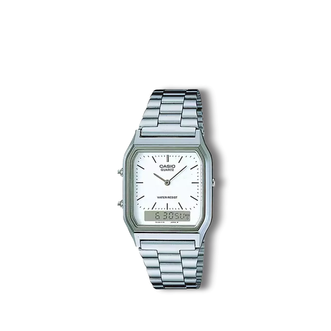 Reloj Casio Collection retro plateado