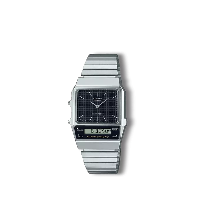 Reloj Casio Collection retro plateado