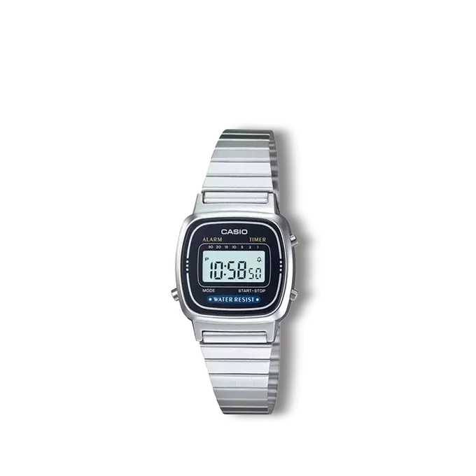 Reloj Casio Collection retro plateado