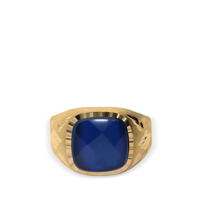 18k gold signet ring