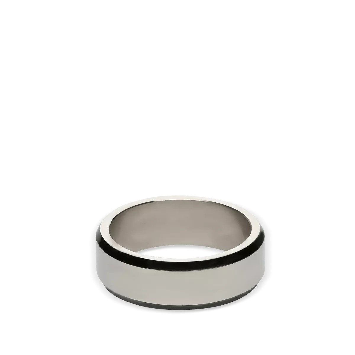 Anillo hombre acero bicolor