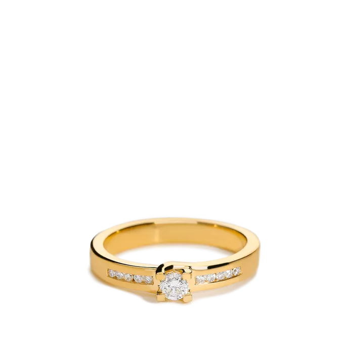 Anillo diamante oro 18 quilates