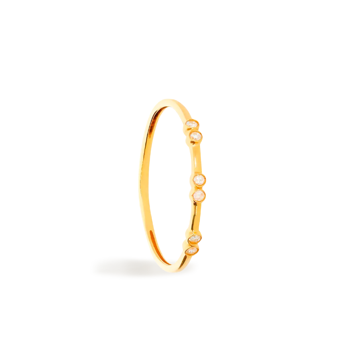 Anillo diamante natural oro 18 quilates