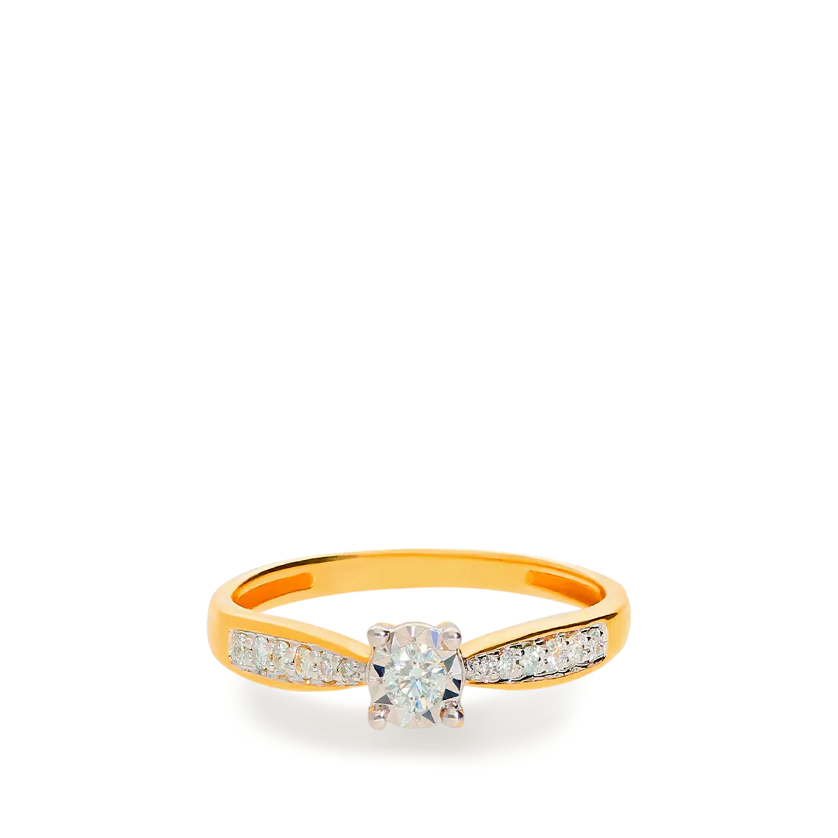 18k gold diamond ring