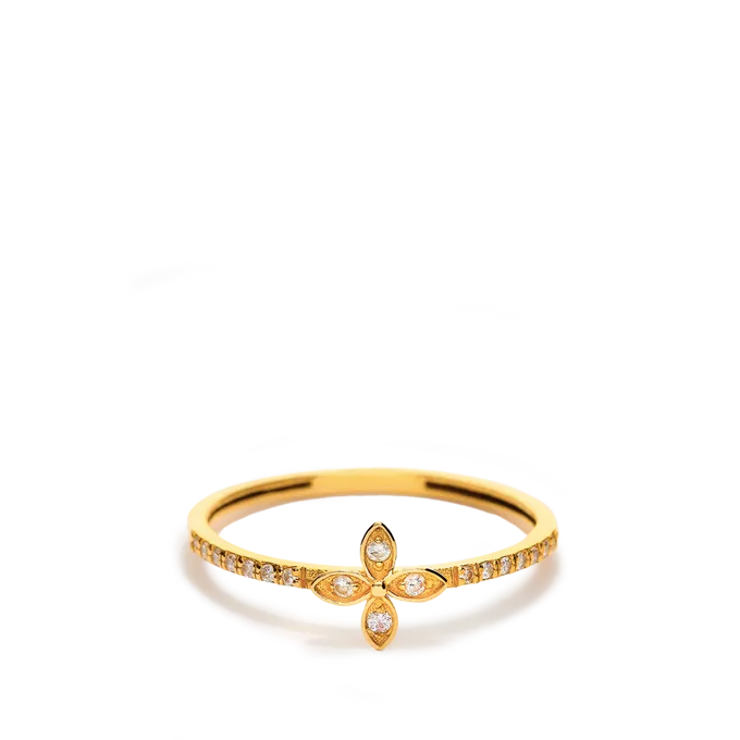 Anillo diamante oro 18 quilates