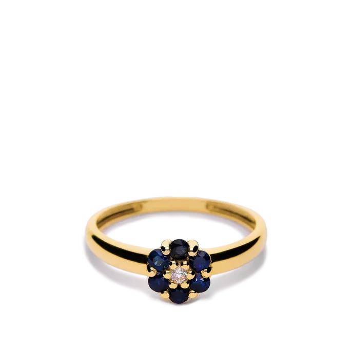 Anillo diamante oro 18 quilates BLOSSOM