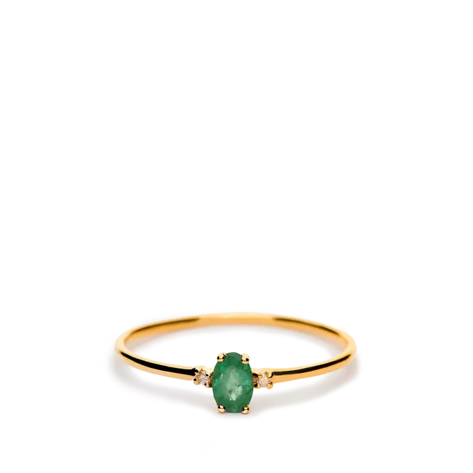 Anillo diamante oro 18 quilates RAINFOREST