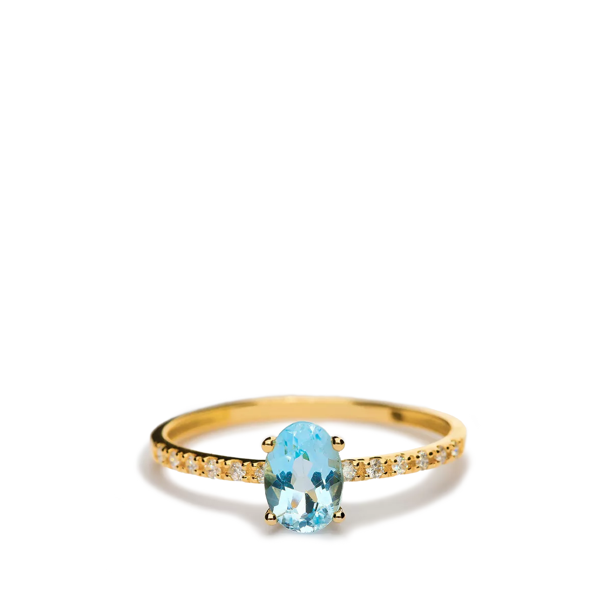 Anillo diamante oro 18 quilates