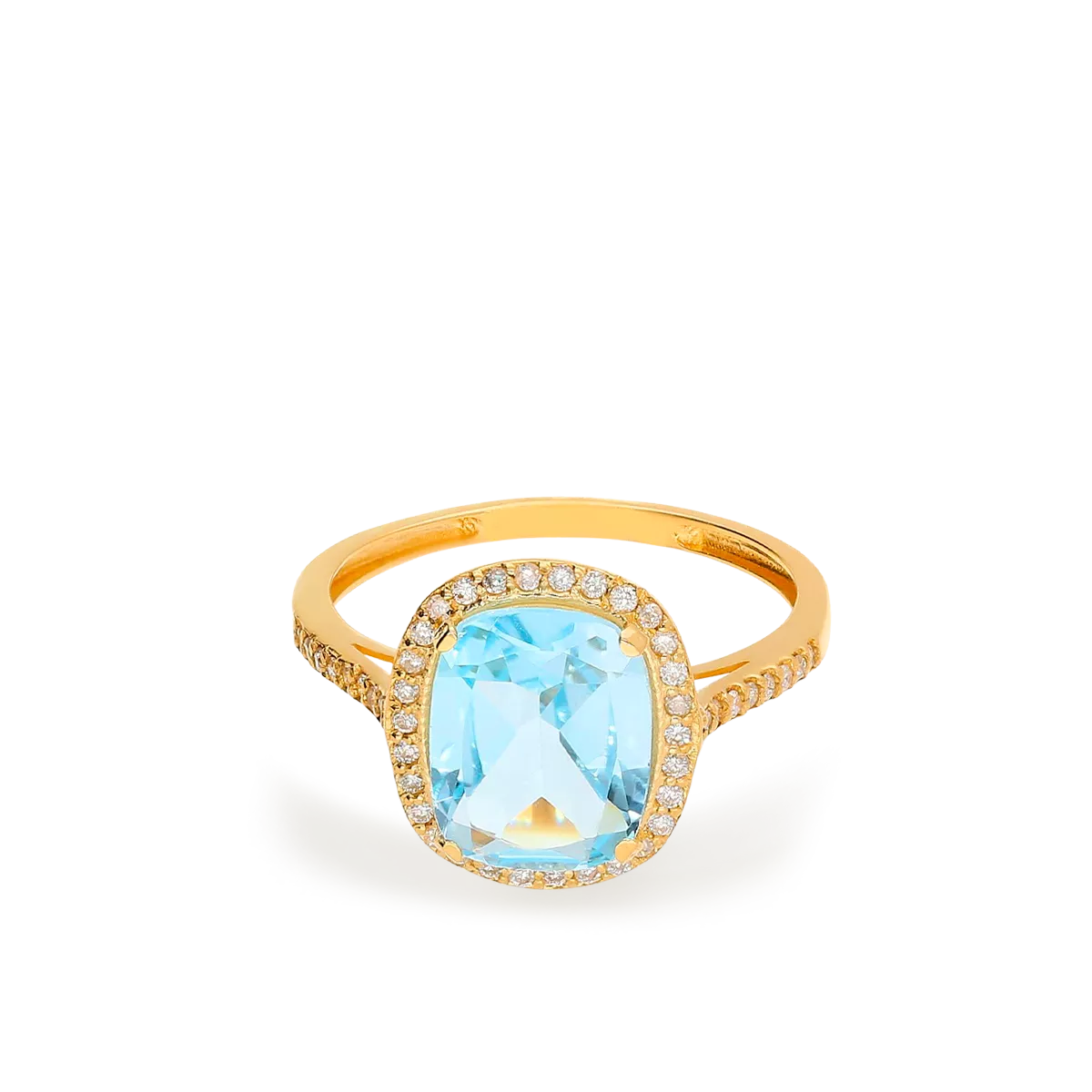 Anillo diamante oro 18 quilates