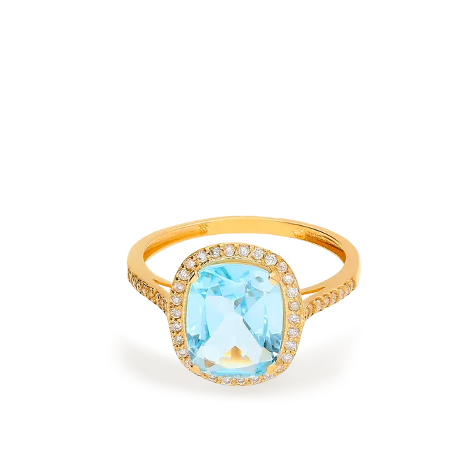 Anillo diamante oro 18 quilates