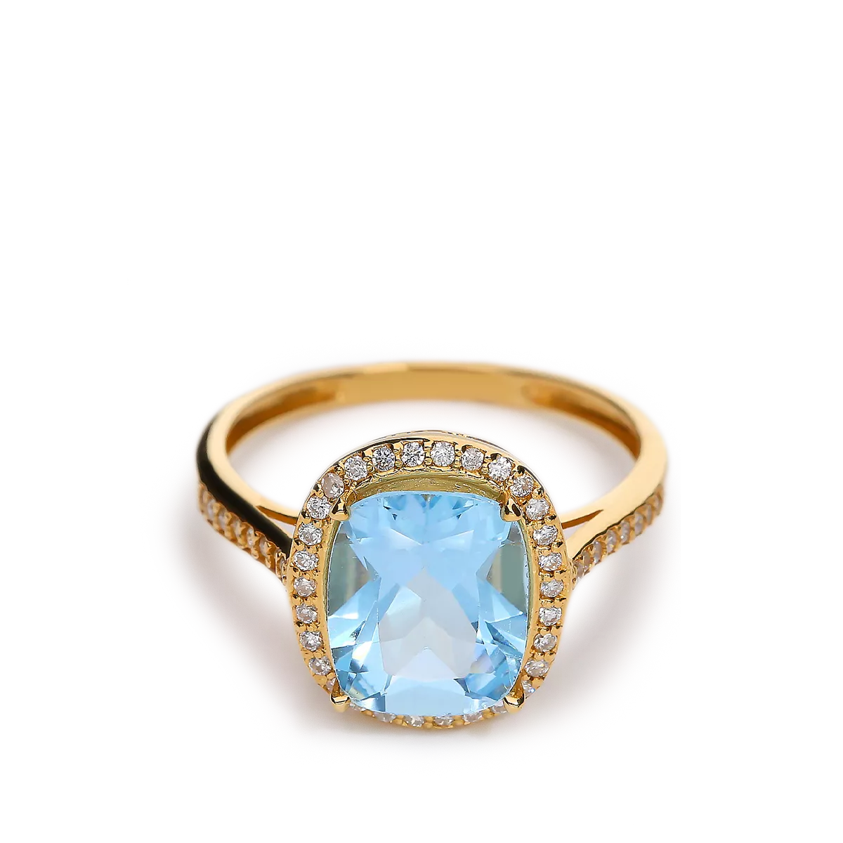 Anillo diamante natural oro 18 quilates COUNTESS