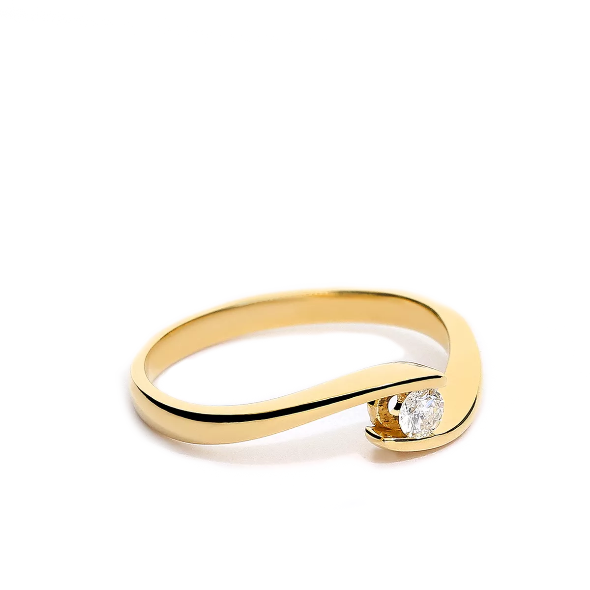 Anillo diamante oro 18 quilates