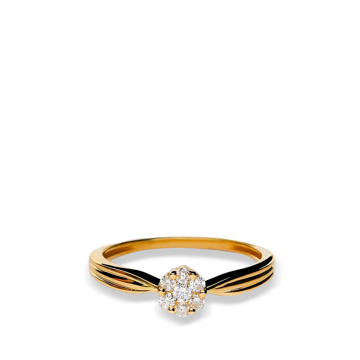 Anillo diamante oro 18 quilates