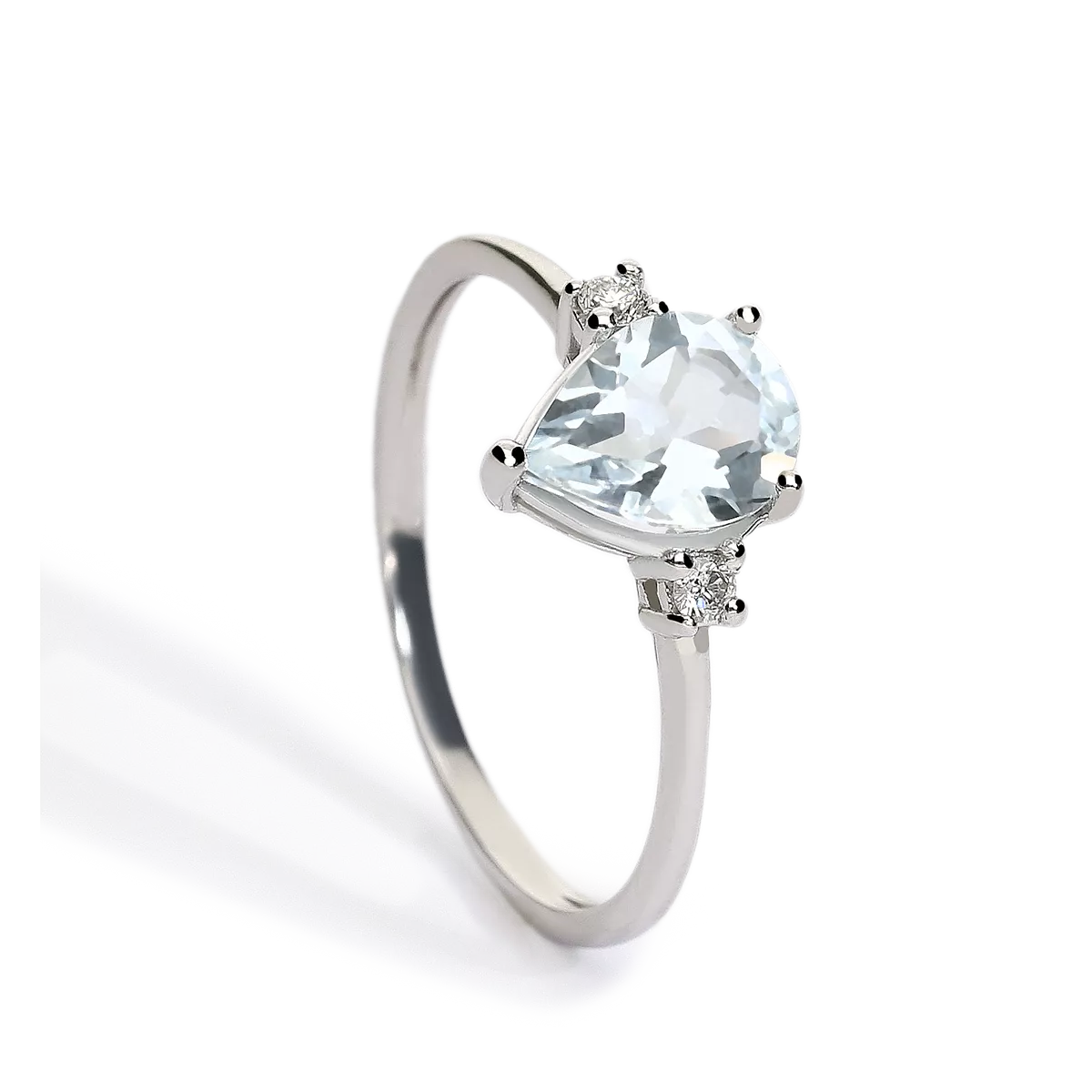 Anillo diamante oro 18 quilates GLACIER