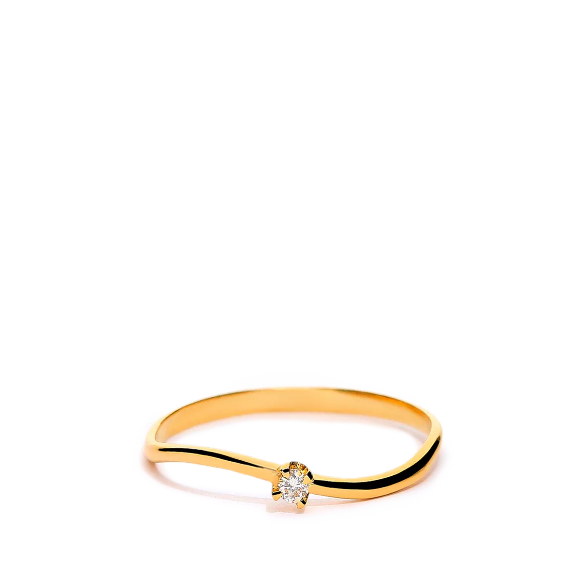 Anillo diamante oro 18 quilates