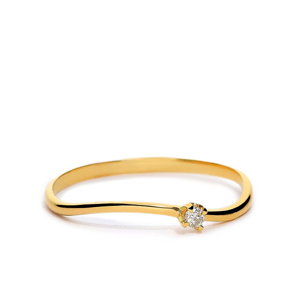 Anillo diamante oro 18 quilates