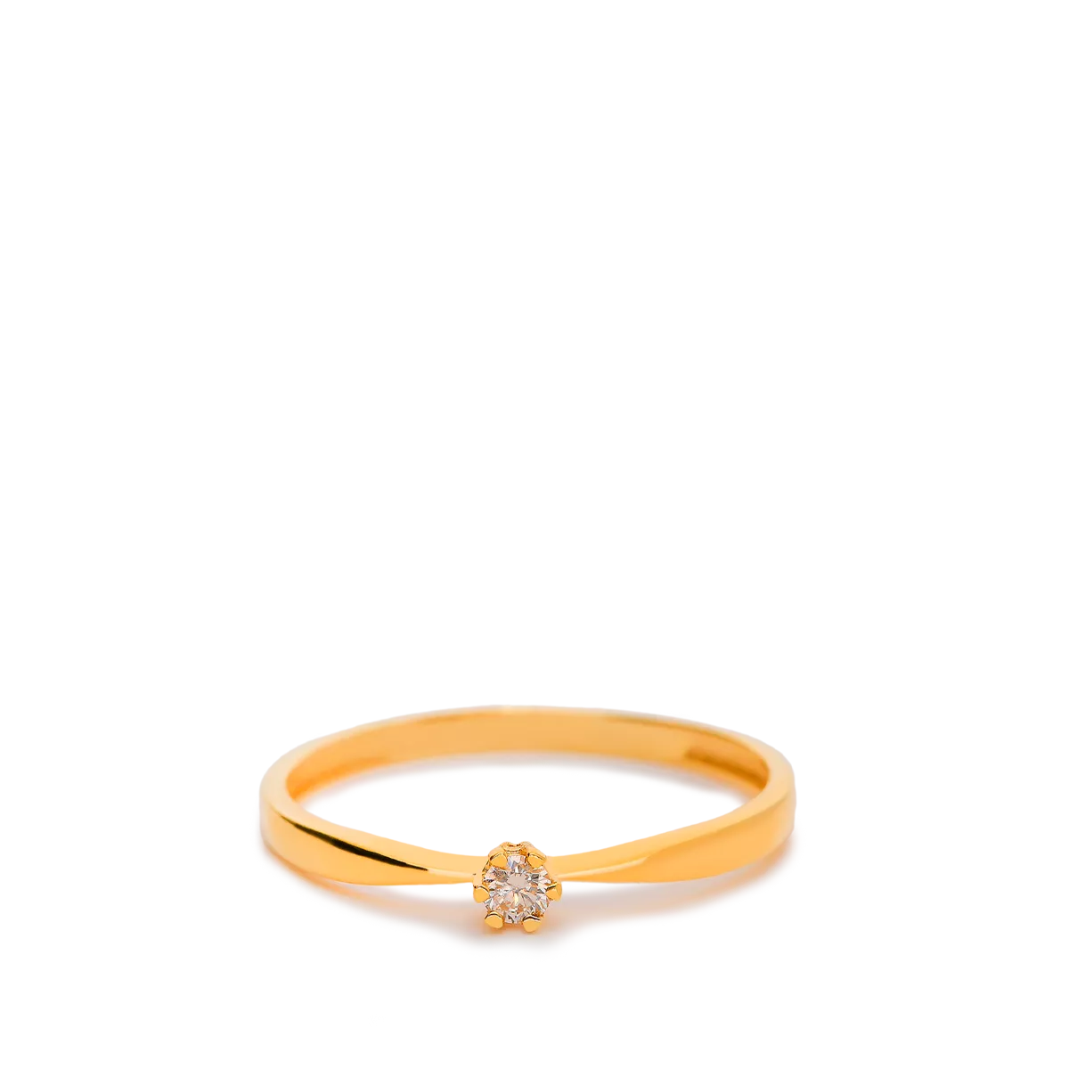 Anillo diamante oro 18 quilates