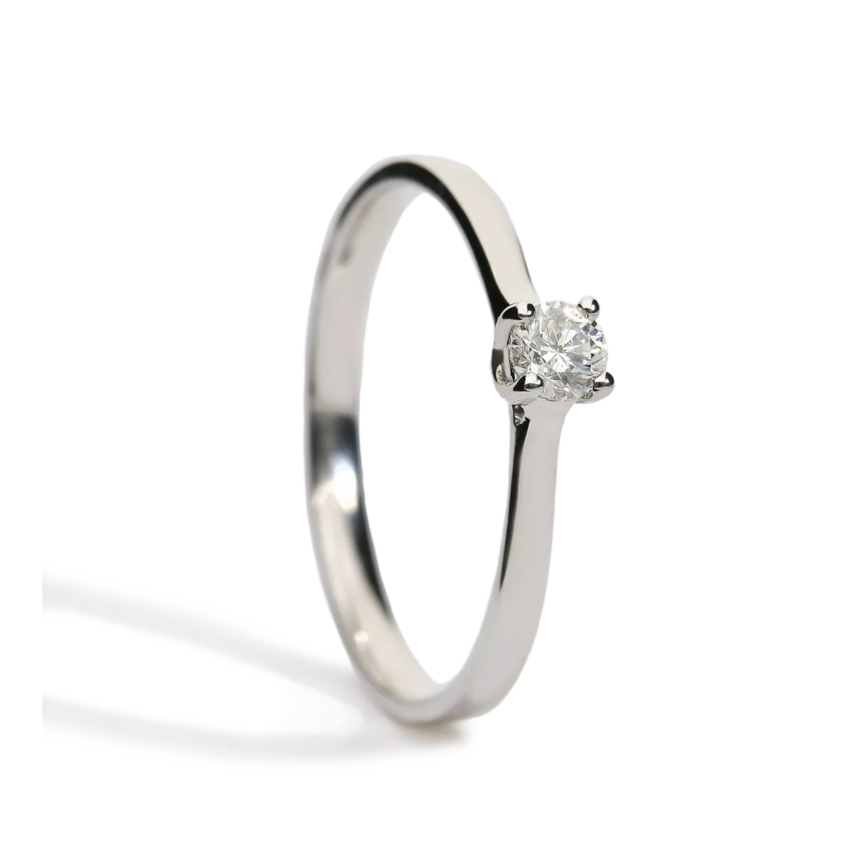 18k gold diamond ring MOON